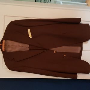 Men's Sport Coat, 44 Ex.long , Brown, Like New